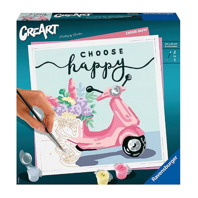CreArt Serie Trend Quadrati - Choose Happy Ravensburger
