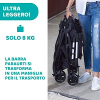 Passeggino Gemellare Ohlalà Twin Silver Cat di Chicco