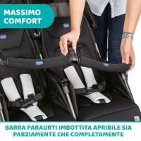 Passeggino Gemellare Ohlalà Twin Silver Cat di Chicco