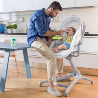 Chicco Culla Baby Hug 4in1 Air con funzione Sdraietta, Seggiolone Pappa e Alza Sedia