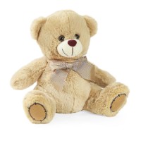 Peluche Orso con Toppe e Fiocco 25cm DeCar