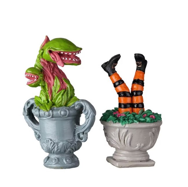 Immagine di Spooky Planter Urns, Set Of 2 - 24946