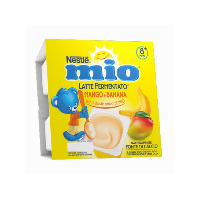 Merenda Mio Latte Fermentato al Mango e Banana 4x100g Nestlé