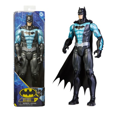 Personaggio Batman Tech Azzurro Argento Spin Master