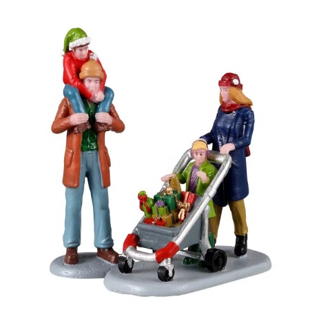 Family Holiday Shopping Spree, Set Of 2 - 22124 Lemax