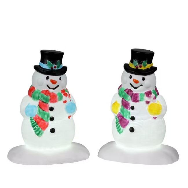 Holly Hat Snowman, Set Of 2 - 24965 Lemax
