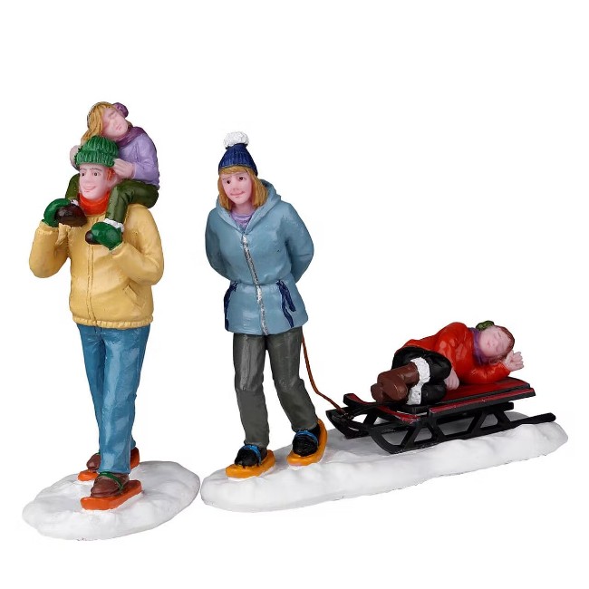 Long Day Snowshoeing, Set Of 2 - 22148 Lemax