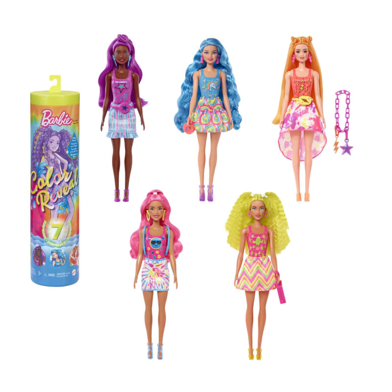 Paniate - Barbie Color Reveal Serie Neon Tie Dye