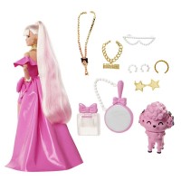 Barbie Extra Fancy Bambola con Abito Rosa e Cagnolino Mattel