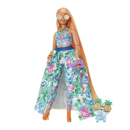 Barbie Extra Fancy Bambola Floreale e Gattino Mattel