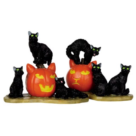 Lemax Halloween Cats, Set Of 2 - 12883