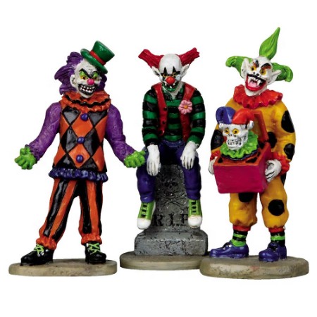 Lemax Evil Sinister Clowns, Set Of 3 - 12885