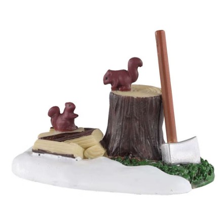 Lemax Axe And Logs - 04730
