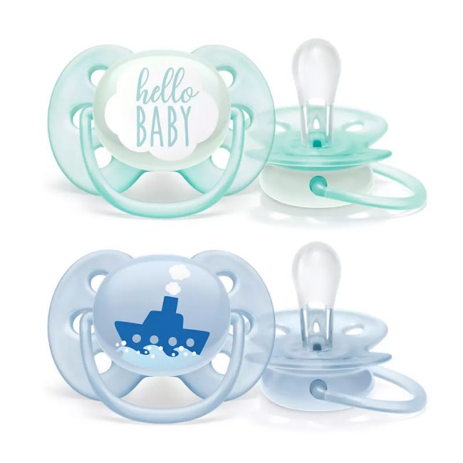 2 Succhietti Ultra Soft 0-6Mesi di Philips Avent 