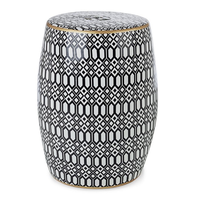 Sgabello Sfinge Arabic di Bizzotto in ceramica da interno ed esterno