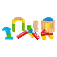 Allegri Mattoncini in Legno 50 pezzi Globo