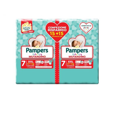 Pannolini Mutandina Baby Dry XXL 7 - 30 pezzi Pampers