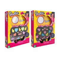 Sbelletti Cofanetto Trucchi Cuore Doppio 2 Livelli Globo
