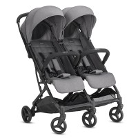 Inglesina Passeggino Gemellare Twin Sketch con Sedute Regolabili e Chiusura Compatta Grey