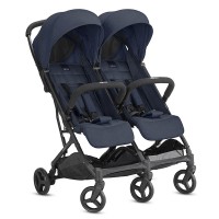 Inglesina Passeggino Gemellare Twin Sketch con Sedute Regolabili e Chiusura Compatta Navy