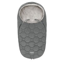 Inglesina Sacco Newborn Invernale per Culla e Seggiolino in Pile Idrorepellente e Rifrangente Stone Grey di Inglesina