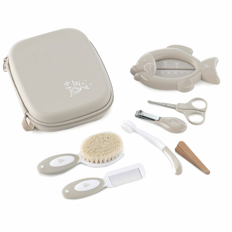 BONUMVITA Set Spazzola E Pettine Per Bambini In Legno - Setole Morbide Di Capra, Legno Di Faggio E Pero, Per Neonati - 2