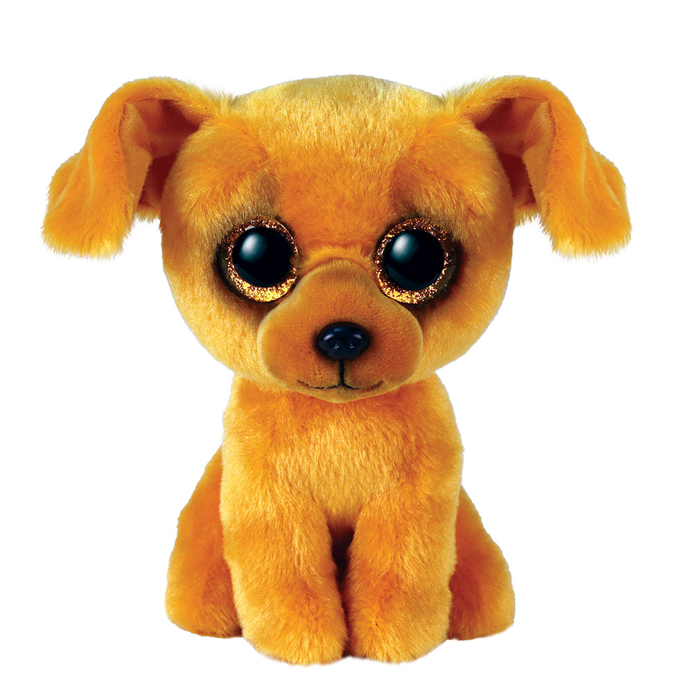 Ty Beanie Boos - Peluche Olga Lo Scimpanzé | Marrone 15cm | Occhi Luminosi Originale