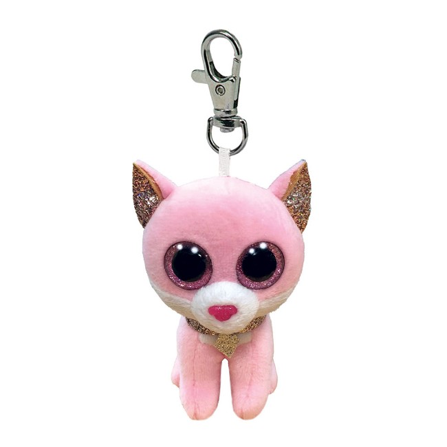 Portachiavi Peluche Beanie Boos Clips Gatto Fiona Ty