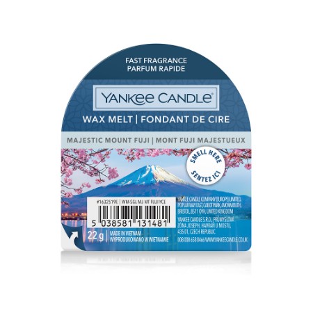 Yankee Candle Wax Melt Majestic Mount Fuji Cera da Fondere 8 Ore