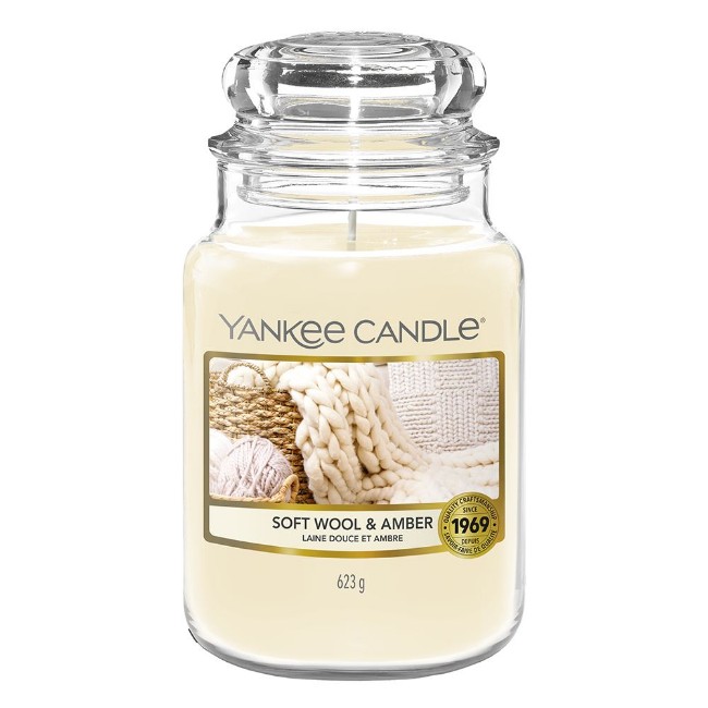Paniate - Giara Grande Soft Wool & Amber Yankee Candle