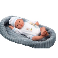 Arias Bambola Reborn Sergio con Culla 40cm 98111