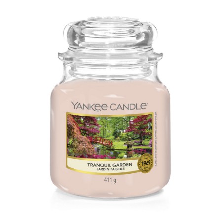 Yankee Candle Candela in Giara Media Tranquil Garden 75 ore