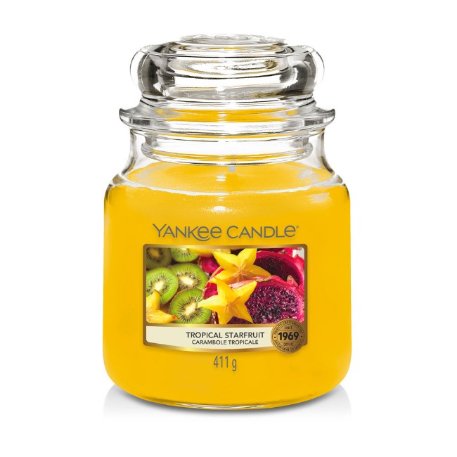 Yankee Candle Candela in Giara Media Tropical Starfruit 75 Ore