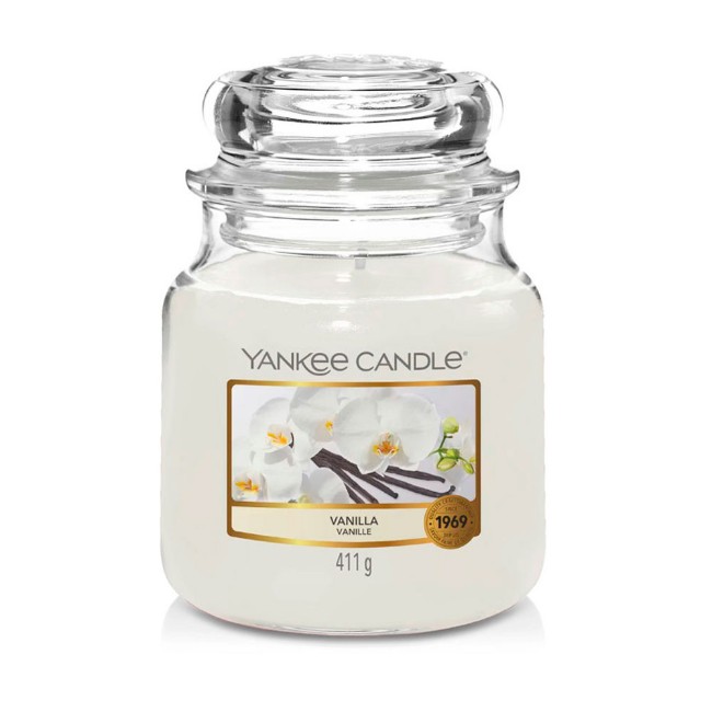 Yankee Candle Candela in Giara Media Vanilla 75 Ore