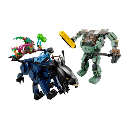LEGO Avatar Neytiri e Thanator vs. Quaritch con tuta AMP 75571