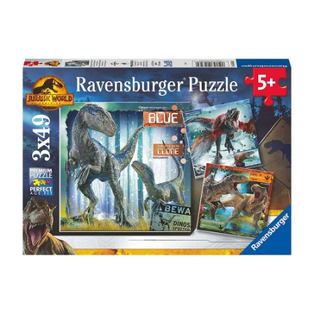Ravensburger Jurassic World 3 Puzzle da 49 pezzi