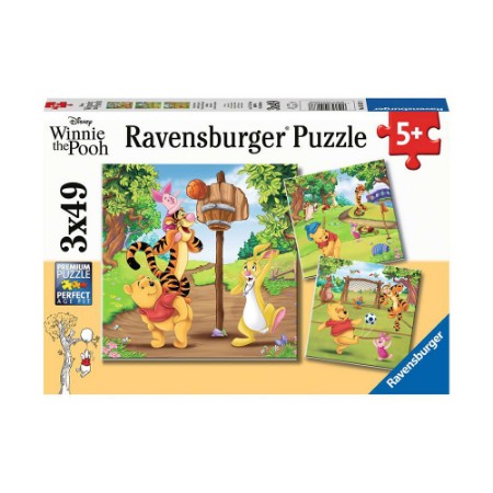 Ravensburger Disney Winnie the Pooh 3 Puzzle da 49 pezzi