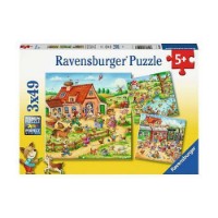 Ravensburger Vacanze in Campagna 3 Puzzle da 49 pezzi