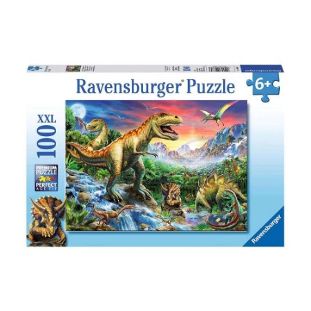 Ravensburger Puzzle L'Era dei Dinosauri 100 pezzi XXL