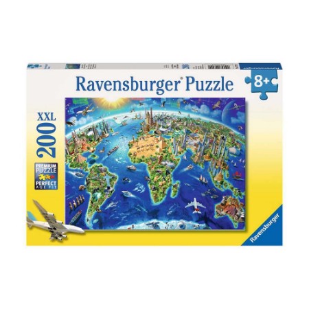 Ravensburger Puzzle Vista del Mondo dall'Alto 200 pezzi XXL