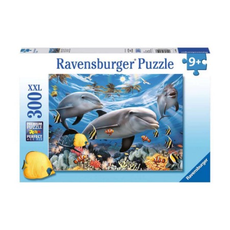Ravensburger Puzzle Delfini 300 pezzi XXL