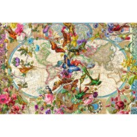 Ravensburger Puzzle Mappamondo Flora e Fauna 3000 pezzi