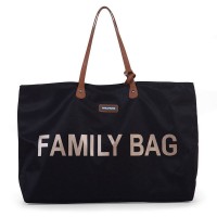 Childhome Family Bag Borsa Weekend Capiente con Manici Nero di Childhome