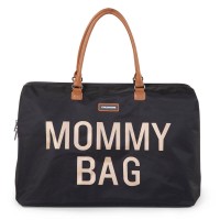 Childhome Mommy Bag Ampia Borsa Fasciatoio con Materassino per il Cambio Nero e Oro di Childhome
