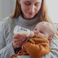 Bibs Biberon in Vetro Borosilicato e Tettarella Flusso Lento 100ml di Bibs
