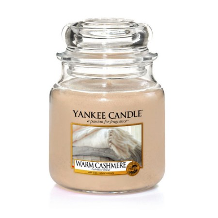 Yankee Candle Candela in Giara Media Warm Cashmere 75 ore