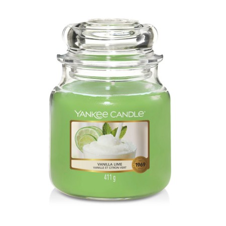 Yankee Candle Candela in Giara Media Vanilla Lime  75 Ore