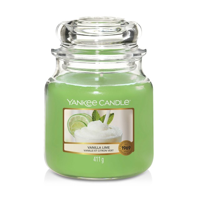 Paniate - Yankee Candle Candela in Giara Media Vanilla Lime 75 Ore