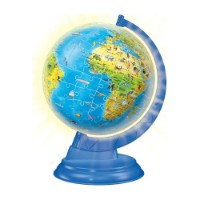 Ravensburger 3D Puzzle Night Edition Globo con Luce 180 pezzi