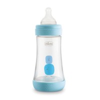 Chicco Biberon Perfect5 con Valvola Anti Reflusso 240ml Azzurro di Chicco